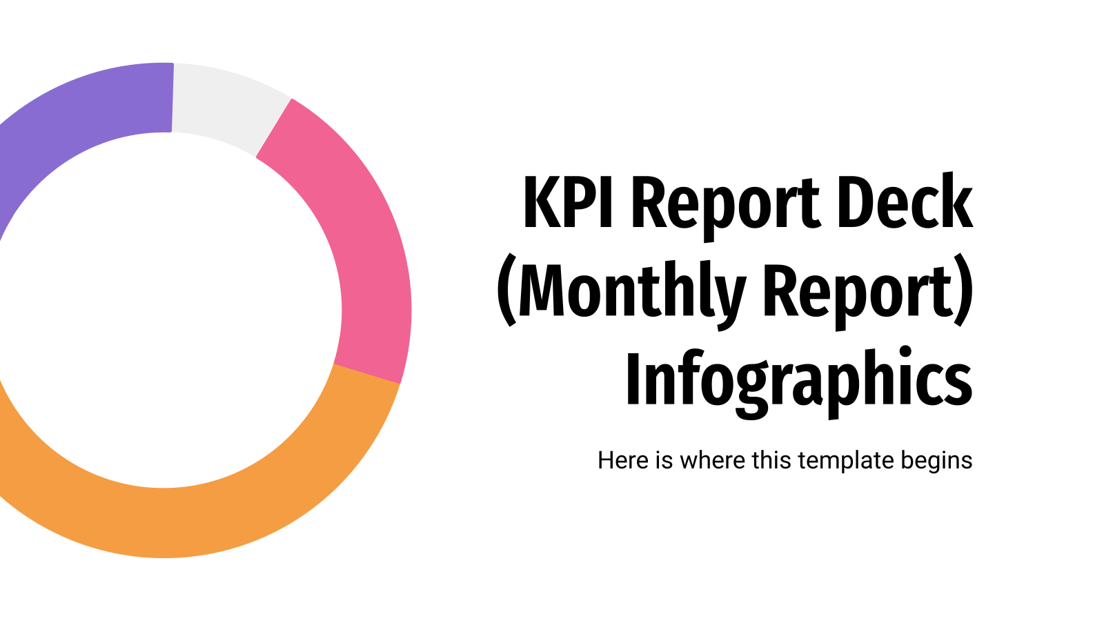 用于PowerPoint的KPI报表组信息图